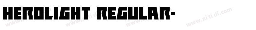 HeroLight Regular字体转换